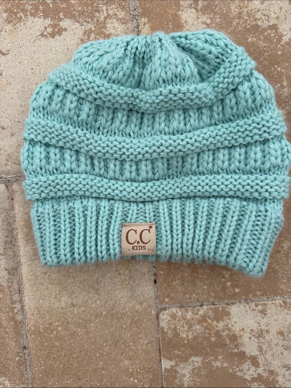 C.C Kids Mint Green Knit Beanie